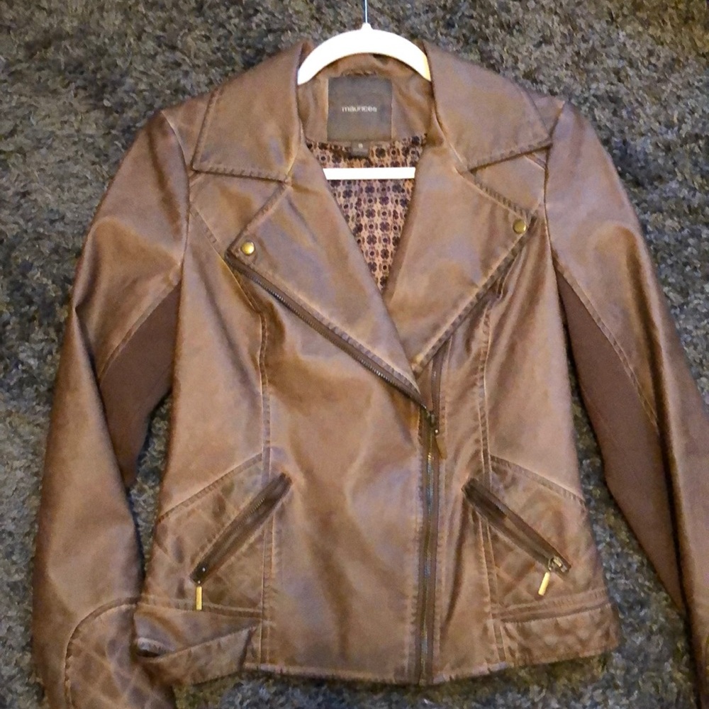 Faux Leather Jacket, S